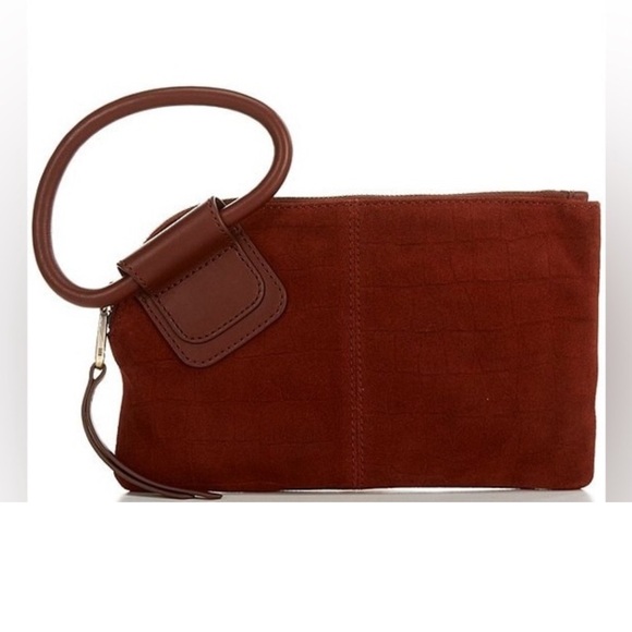HOBO Handbags - NWT HOBO Suede Whipstich Detail
Sable Wristlet